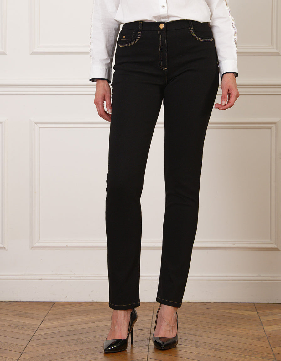 Jean regular coton noir - image 1