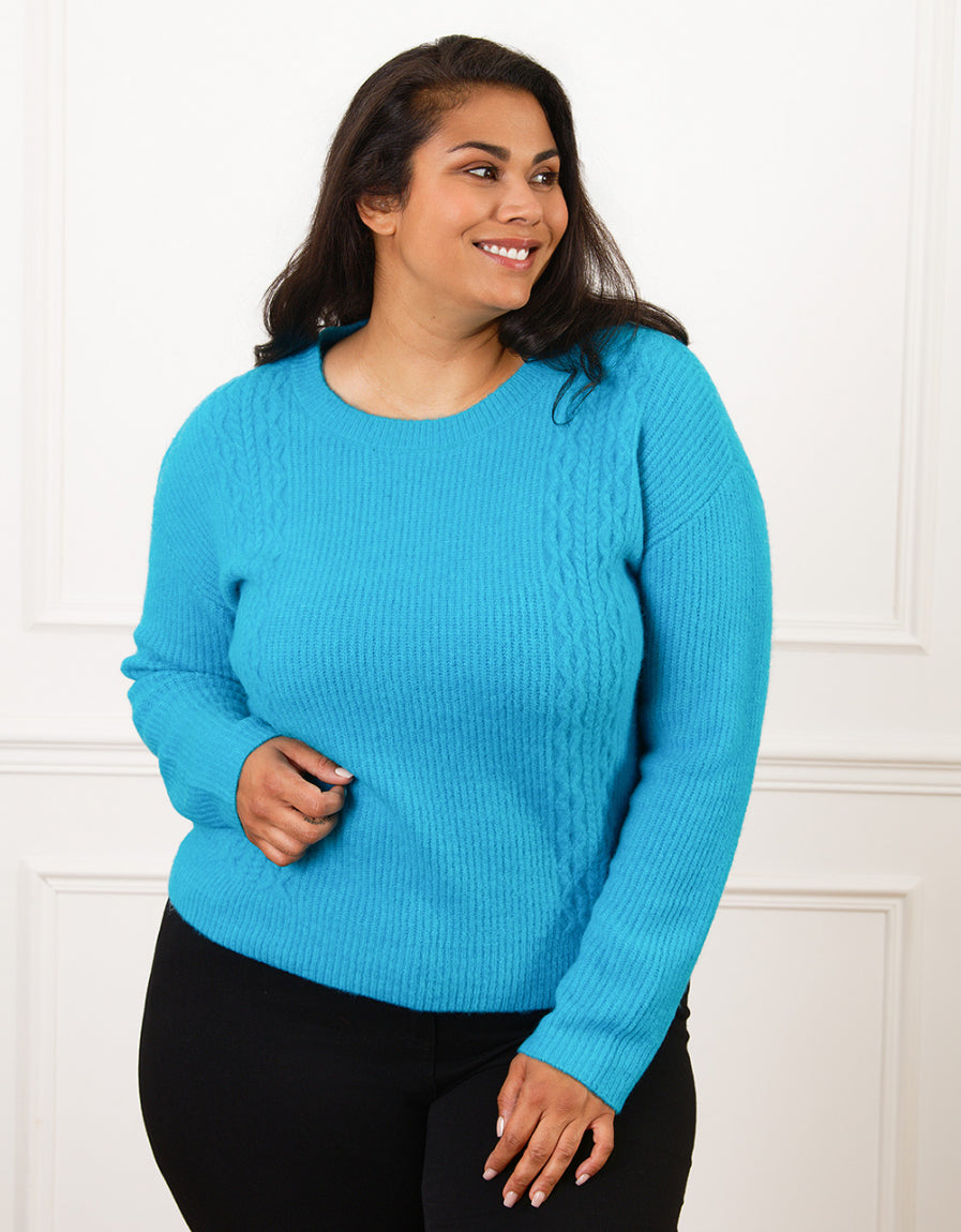 Pull chaud bleu turquoise - image 1