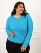 Pull chaud bleu turquoise - image 1