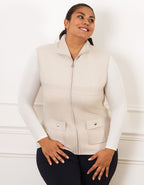 Gilet sans manches beige - image 1