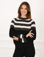 Pull chaud noir fantaisie - image 1