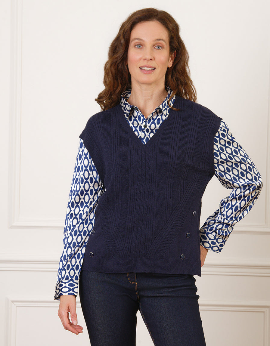 Pull 2 en 1 marine motif - image 1