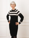 Robe pull noire fantaisie - image 1