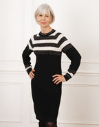 Robe pull noire fantaisie - image 1