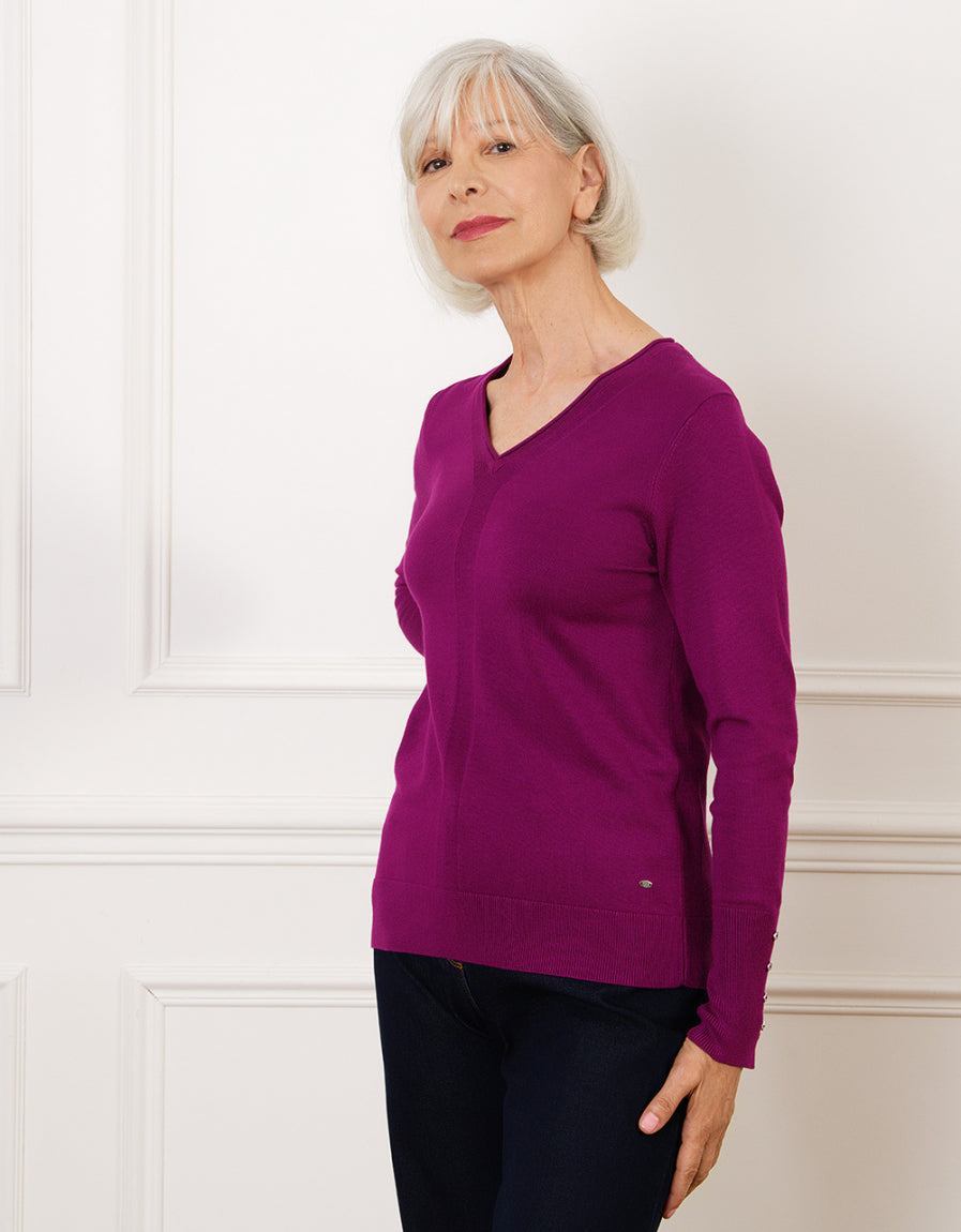 Pull col V violet - image 1