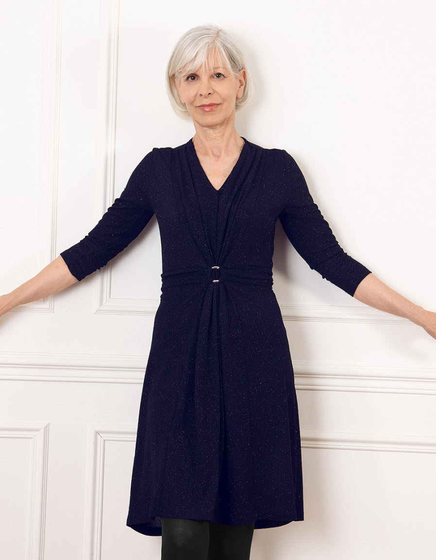 Robe chic paillettes bleu - image 1