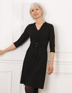 Robe chic paillettes noir - image 1