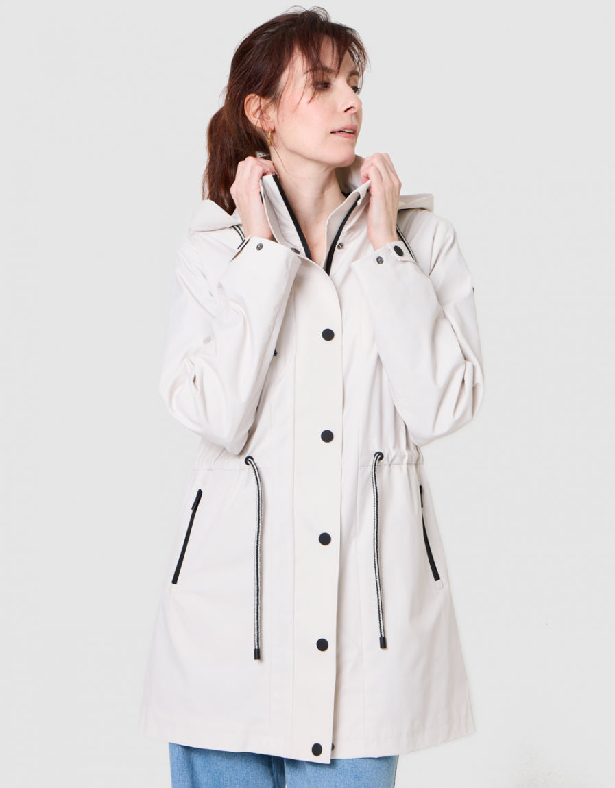 Parka déperlante écrue - image 1