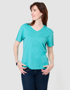 T-shirt coton modal bleu - image 1