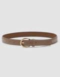 Ceinture cuir beige - image 1