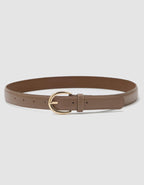Ceinture cuir beige - image 1