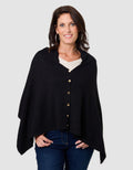 Poncho maille noir - image 1