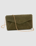 Sac bandoulière cuir kaki - image 1