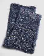 Écharpe duveteuse bleu - image 1