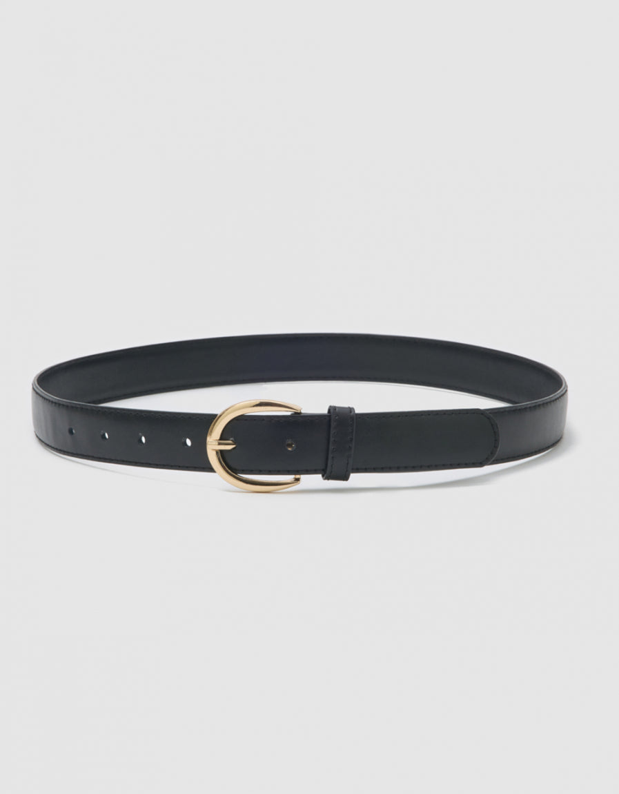 Ceinture cuir noir - image 1