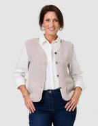 Gilet sans manches beige - image 1