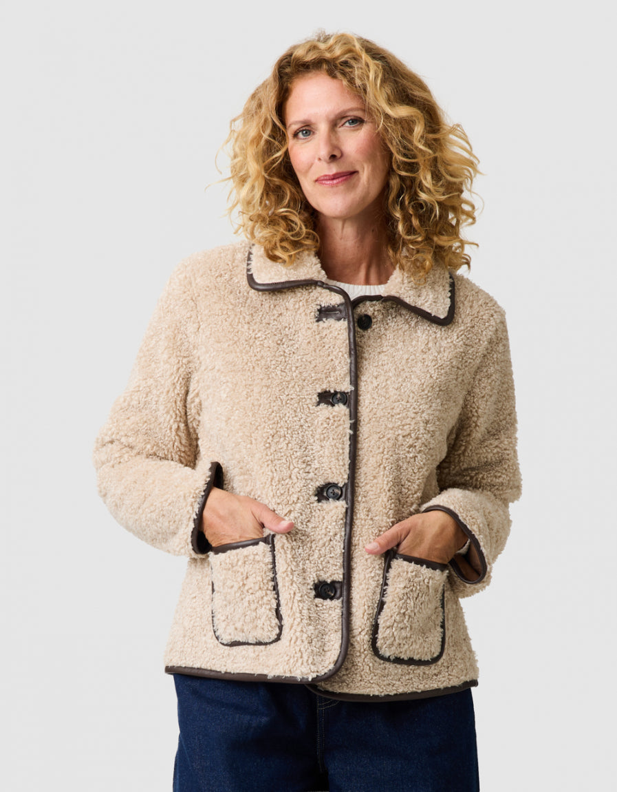 Blouson réversible beige - image 1