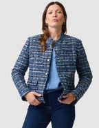 Veste tweed laine bleu - image 1