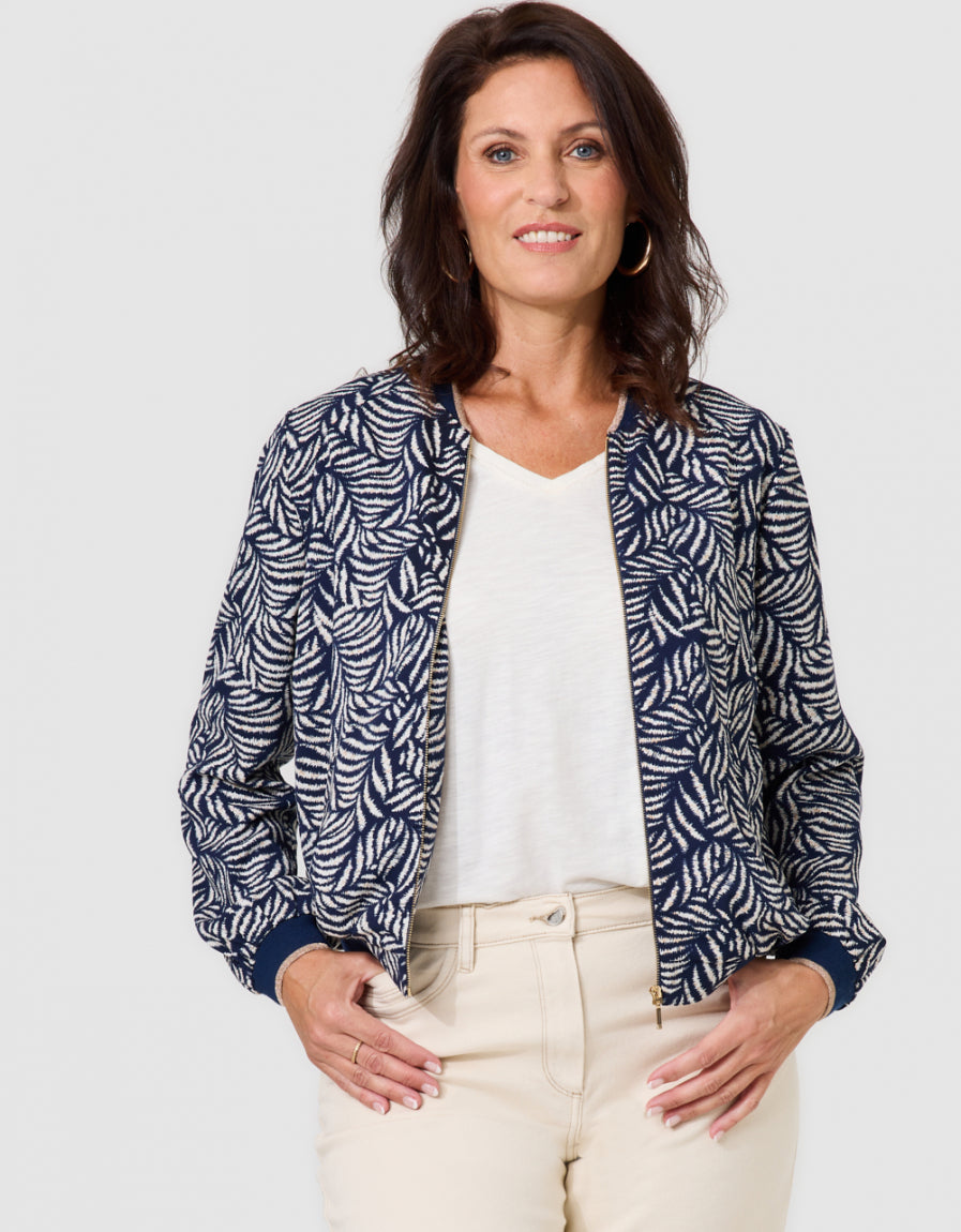 Veste bomber motif marine - image 1
