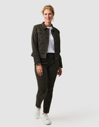 Pantalon imprimé vert - image 1