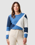 Pull colorblock coton - image 1