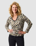 T-shirt imprimé vert - image 1