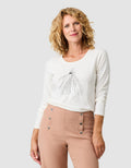 T-shirt imprimé blanc - image 1