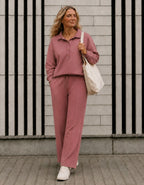Pantalon jogging rose - image 1