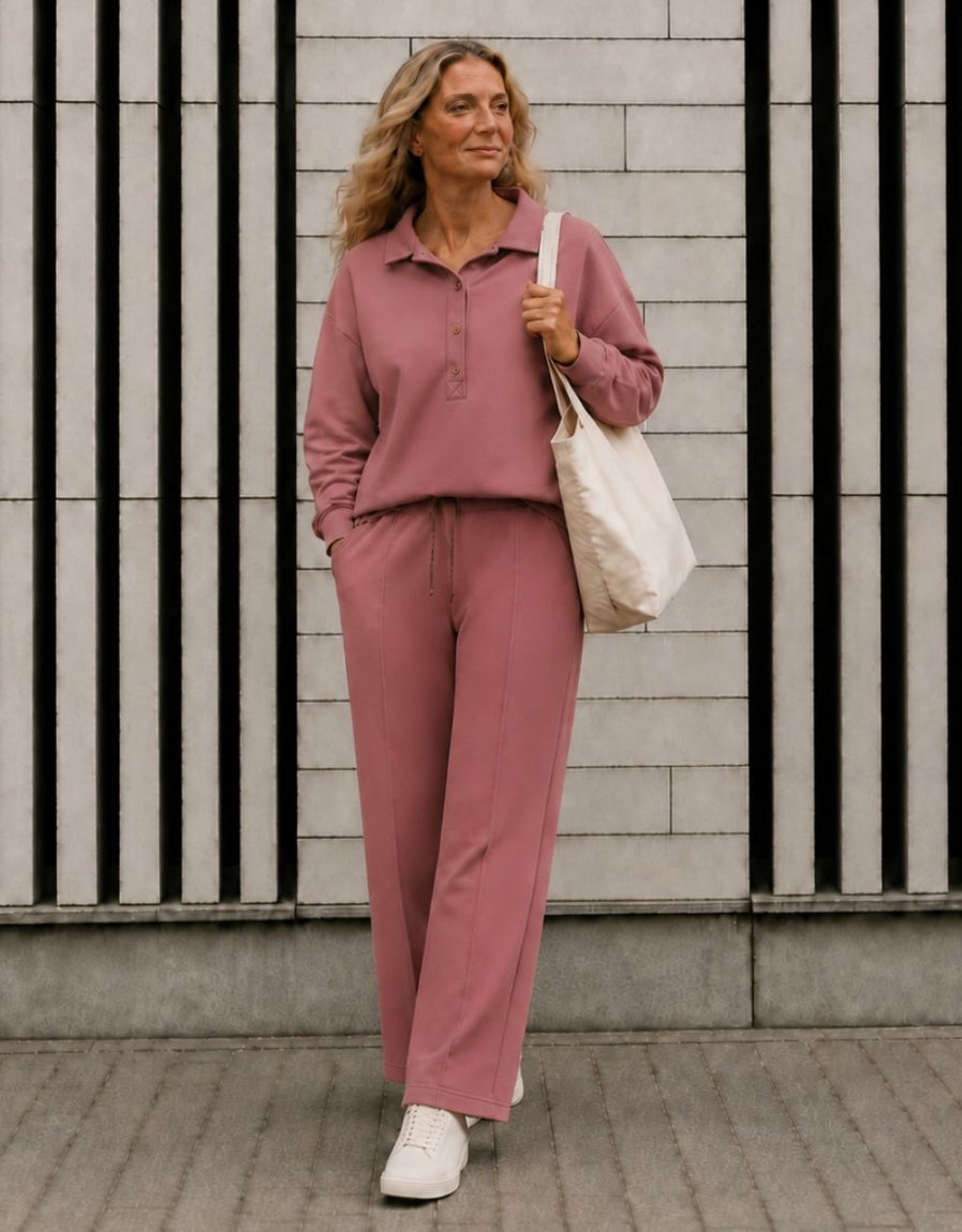 Pantalon jogging rose - image 1