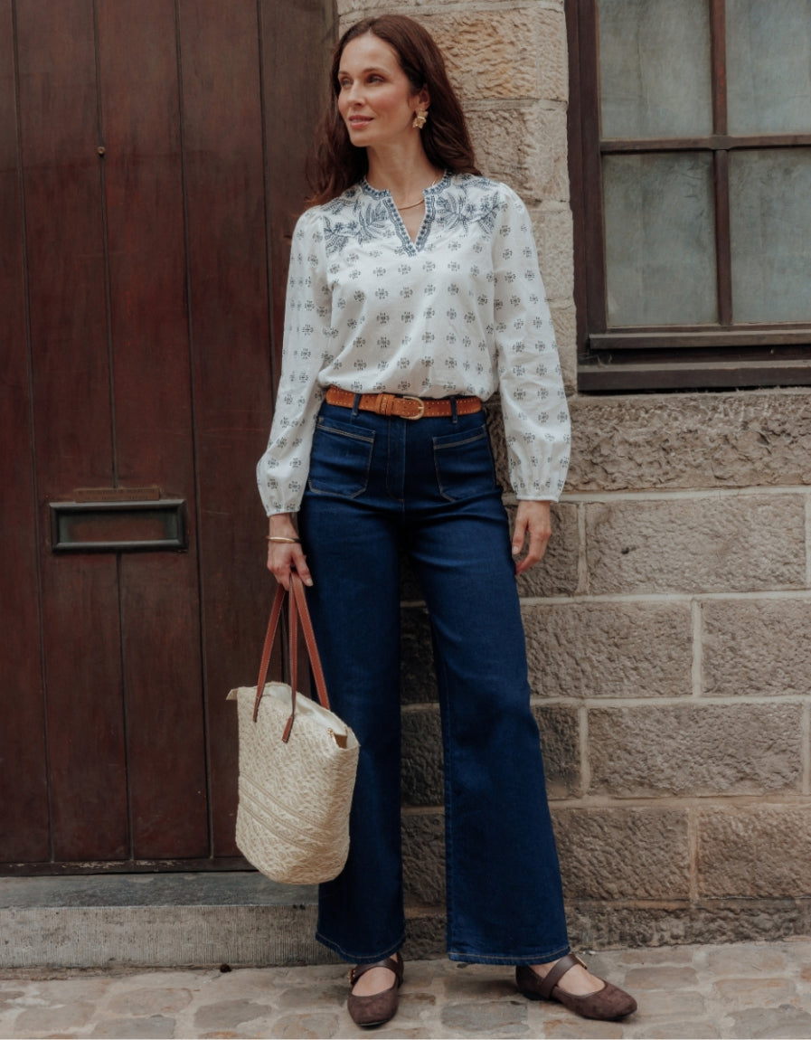 Jean large coton brut - image 1