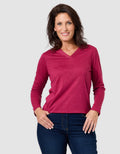 T-shirt irisé rouge - image 1