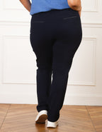 Pantalon regular marine - image 2