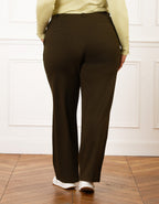 Pantalon large kaki - image 2
