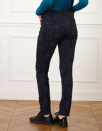 Pantalon slim motif bleu - image 2