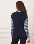 Pull 2 en 1 marine motif - image 2