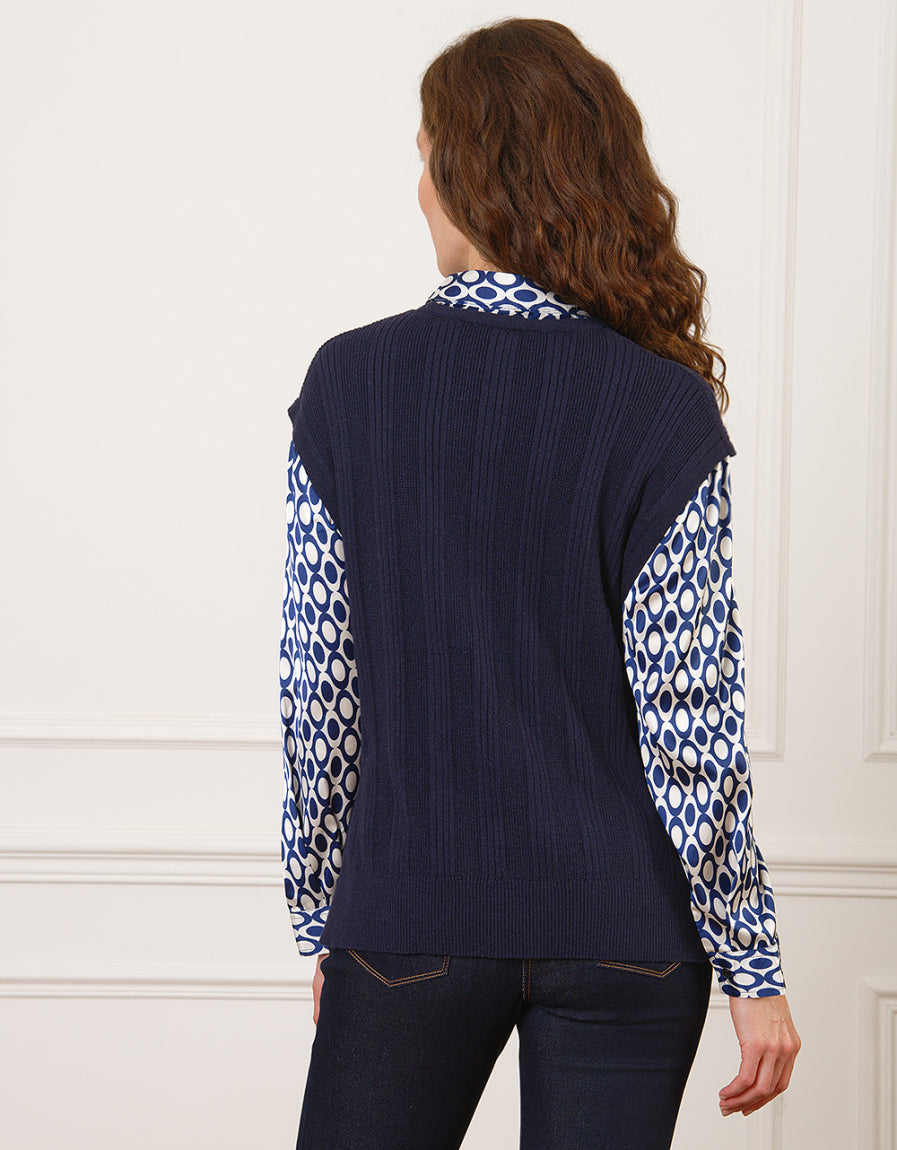 Pull 2 en 1 marine motif - image 2