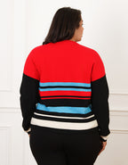 Pull rayures multicolores - image 2