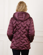 Parka satinée prune - image 2