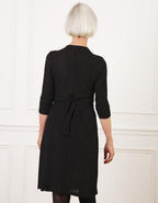 Robe chic paillettes noir - image 2