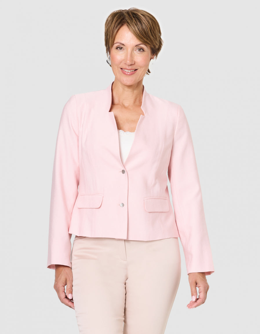 Veste tailleur rose - image 2