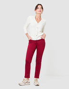 Gilet long ajouré écru - image 2