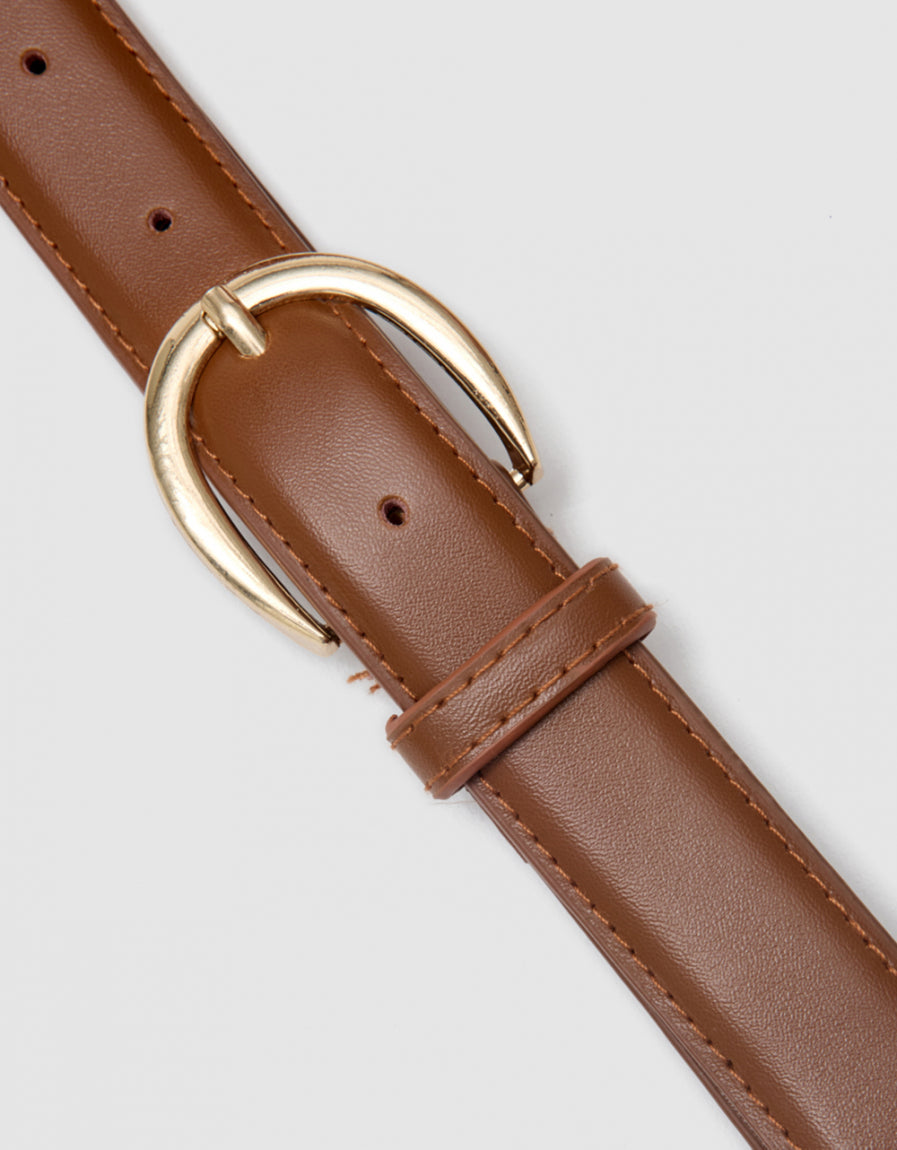 Ceinture cuir camel - image 2