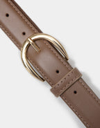 Ceinture cuir beige - image 2