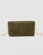 Sac bandoulière cuir kaki - image 2