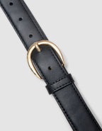 Ceinture cuir noir - image 2