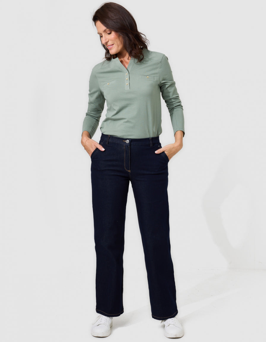 T-shirt coton vert - image 2