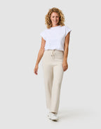 Pantalon maille écru - image 2