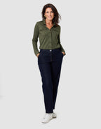 T-shirt boutons vert kaki - image 2