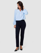 Blouse broderie bleu - image 2