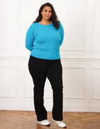 Pull chaud bleu turquoise - image 3